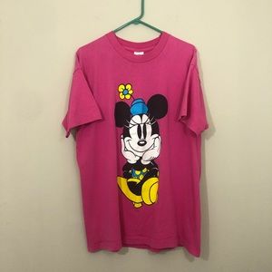 Mickey & Co. Vintage Pink Minnie Shirt, Size OSFA